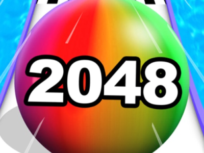 Ball Roll Color 2048 background