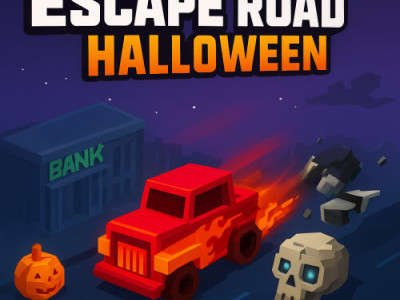 Escape Road Halloween background