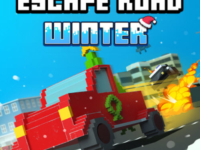Escape Road Winter background
