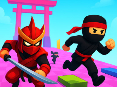 Ninja Obby Parkour background
