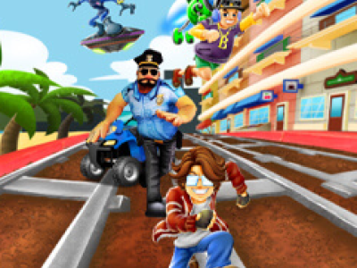 Railway Runner 3D background