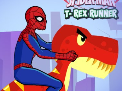 Spiderman T-Rex Runner background